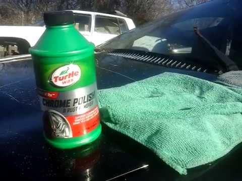 Turtle wax chrome polish test review on chrome wheel cover